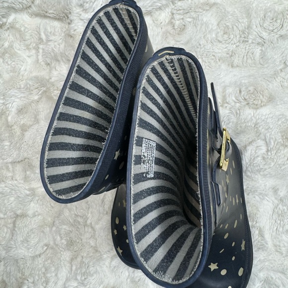 Girls Toddler Blue Coraline Style Rain Boots Stars sz 11 - Picture 5 of 5